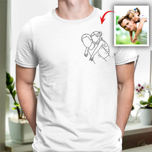 Custom Portrait Photo Drawing Style Family Bright Shirt Gift For Father's Day HO82 893986