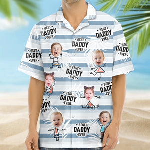 Custom Photo Best Dad Grandpa Ever - Personalized Hawaiian Shirt LM32 893623