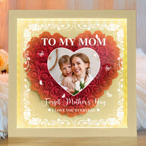 Custom Photo Mom I Love You Everyday Flower Shadow Box Mother's Day Gift HA75 892046