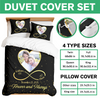 Custom Couple Photo Bedding Set Gift For Valentine CH07 899762