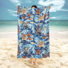 Custom Hawaii In The Air Face Cat Photo Beach Towel HO82 894010