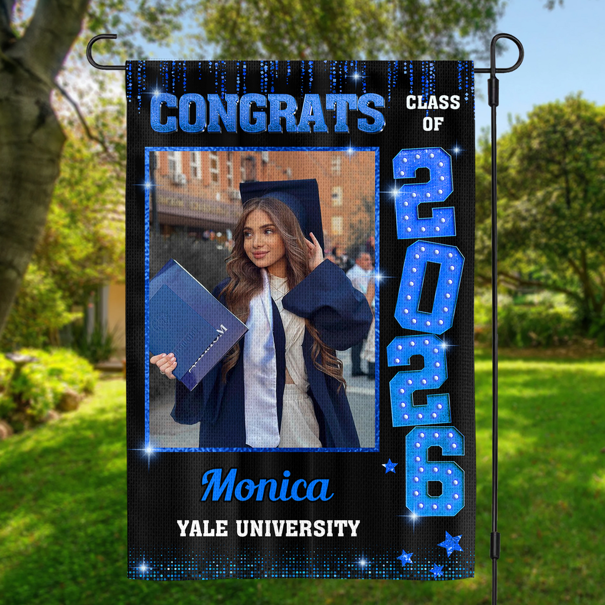 Custom Photo Congrats Class of 2026 Graduation Garden Flag CH07 910816