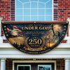 Personalized One Nation Under God 250th Anniversary Non-Pleated Fan Flag LM32 669259