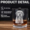 Custom Pet Photo To Dad From The Reasons You Drink Personalized Engraved Whiskey Glass CH07 895730