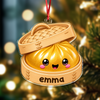 Custom Name Dim Sum Steamer Acrylic Ornament, Christmas Gift For Food Lovers TH10 171035