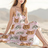 Custom Cute Cat Photo Coquette Pink Bows Hawaii Maxi Dress LM32 893401