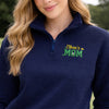 Custom Name Dad Mom Embroidered Golf Quarter Zip Sweater HO82 902324
