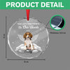 Custom Dog Photo You Let Paw Prints on My Heart Personalized Pet Memorial Glass Ornament CH07 180478