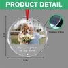 Custom Photo Always & Forever In My Heart Memorial Christmas Glass Ornament CH07 180180