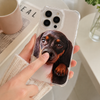 Custom Cute Dog Cat Photo Phone Case with Squeeze Nose for IPhone LM32 669885