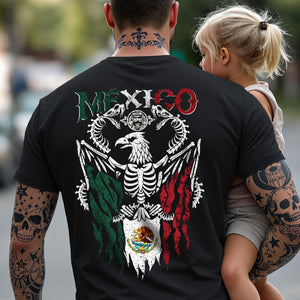 Mexico Flag Eagle Snake Bone Shirt For Dad N369 896043
