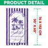 Custom Birthday Trip Beach Towel – Personalized Coastal Vacation Towel, Birthday Gift for Mom LM32 899667