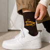 Personalized Mascot Embroidered Socks, Custom Name & Number School Spirit Socks, Team Mascot Gift for Students HO82 903480