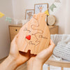 Custom Bear Family Shaped Wooden Puzzle - Personalized Engraved Family Name Puzzle Mother's Day, Father's Day Gift CH07 910792