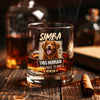 Custom Dog Cat Photo This Human Belong To Us Whiskey Glass HO82 902710