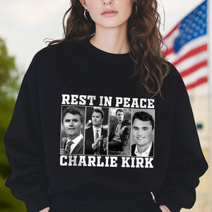 Rest In Peace For Charlie Kirk Memorial Dark Shirt HO82 65732