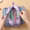 Personalized Yarn Name Canvas Pencil Case, Large Capacity, Back to School Gift for Kids LM32 669657