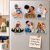 Personalized Portrait From Photo Dad And Kids Acrylic Fridge Magnet For Father's Day HO82 902572