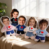 Custom Face Photo with I Love You Couple Shaped Pillow HO82 902974