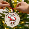 Personalized Santa Says Six Seven 2 Layered Wood Ornament Funny 6 7 Meme Xmas Ornament CH07 896774