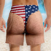 Custom Funny Patriotic America Flag Freedom and Chill Beach Shorts LM32 669425