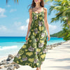 Custom Photo Love Heart Cat Women's V-Neck Cami Maxi Dress HO82 893738