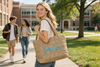 Monogrammed Shoulder Bag for Women's, Gift for Her, Beach Bag Embroidered Quilted Nylon Tote Bag TH10 169615