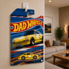 Custom Car Photo Dad Wheels Gift Vintage Club TH10 170031