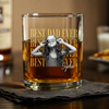 Personalized Vintage Photo Best Dad Mom Ever Whiskey Glass CH07 911518