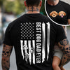 Custom Photo Best Dog Dad Ever Back & Front Dark Shirt Gift For Dad TH10 169585