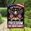 Custom Family Name 250 Years America Freedom With Eagles Garden Flag LM32 895209