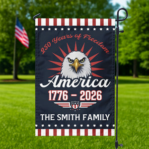 Personalized Gift 250 Years Of Freem Patriotic Garden Flag LM32 895339
