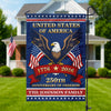 Custom Family Name United States Of America 1776 - 2026 Personalized Garden Flag HA75 921600