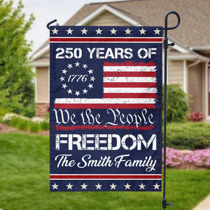 We The People Freedom Personalized Garden Flag HA75 897440