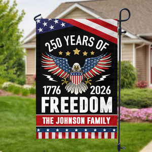 250 Years of Freedom Garden Flag America 250th Anniversary Gift for Family CH07 896832