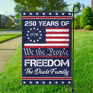 We The People Freedom Personalized Garden Flag HA75 897440