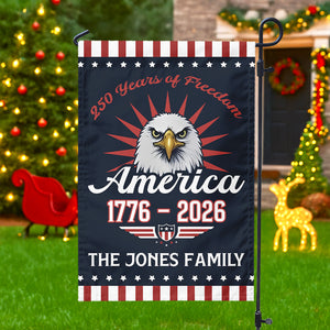 Personalized Gift 250 Years Of Freem Patriotic Garden Flag LM32 895339