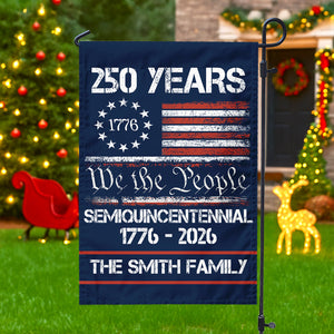 Custom Family Name America’s 250th Anniversary United States Semiquincentennial Garden Flag HO82 900342