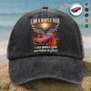 Custom Car Photo I Am A Simple Man Washed Denim Baseball Cap CH07 896386