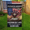 Custom Family Name 250 Years of Sacrifice - United States Veterans Garden Flag HO82 901596