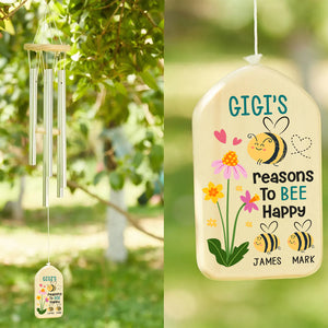Grandma's Reasons To Be Happy Personalized Wind Chimes Mother's Day Gift HA75 892092