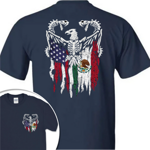 Mexico America Flag Back & Front Shirt HO82 N369 894968