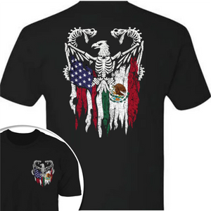 Mexico America Flag Back & Front Shirt HO82 N369 894968