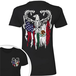 Mexico America Flag Back & Front Shirt HO82 N369 894968