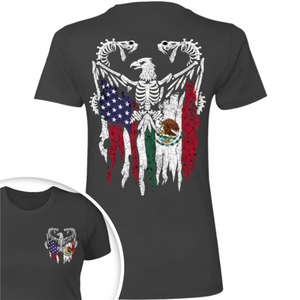 Mexico America Flag Back & Front Shirt HO82 N369 894968