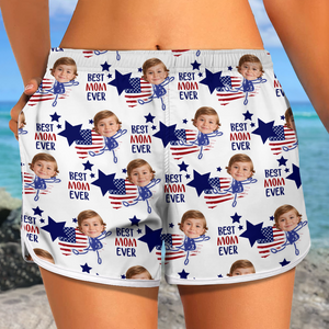 Custom Photo Best Mom Ever Women's Beach Short For Summer TH10 892899