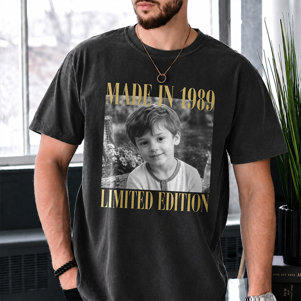 Custom Photo Birthday Vintage Comfort Shirt - Gift for Family & Friends HA75 921986