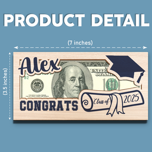 Customized Class Of 2025 Graduation Gifts Wood Money Holder HO82 893566