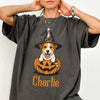Custom Dog Breeds Halloween Dog Comfort Cute Dog Witch Pumpkin Puppy Shirt CH07 180174