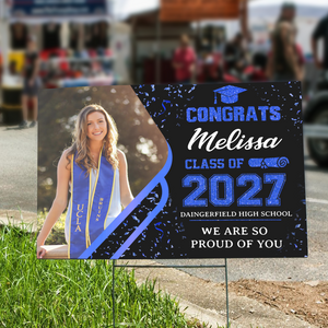 Custom Photo Class of 2025 Personalized Yard Sign Graduation Party Decor CH07 895432